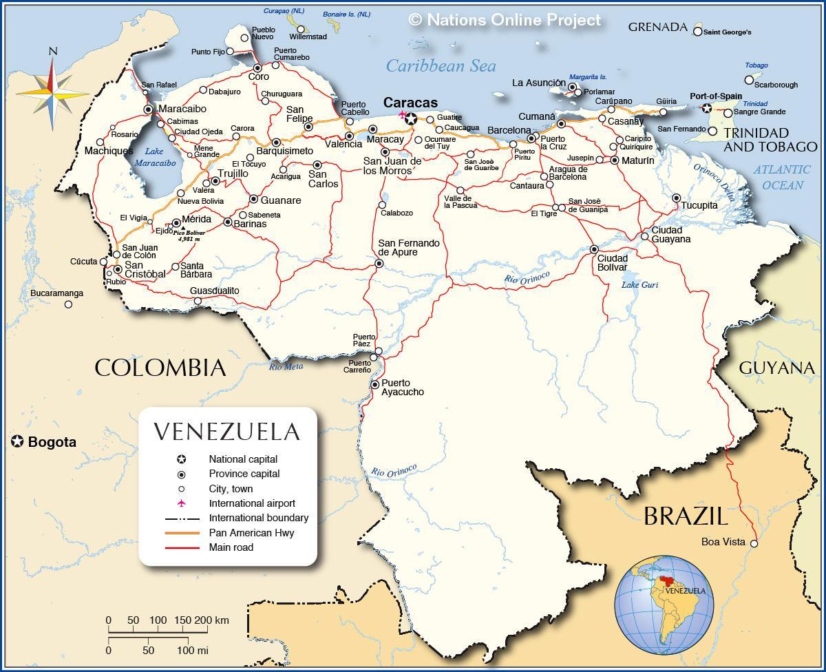 terperinci peta venezuela