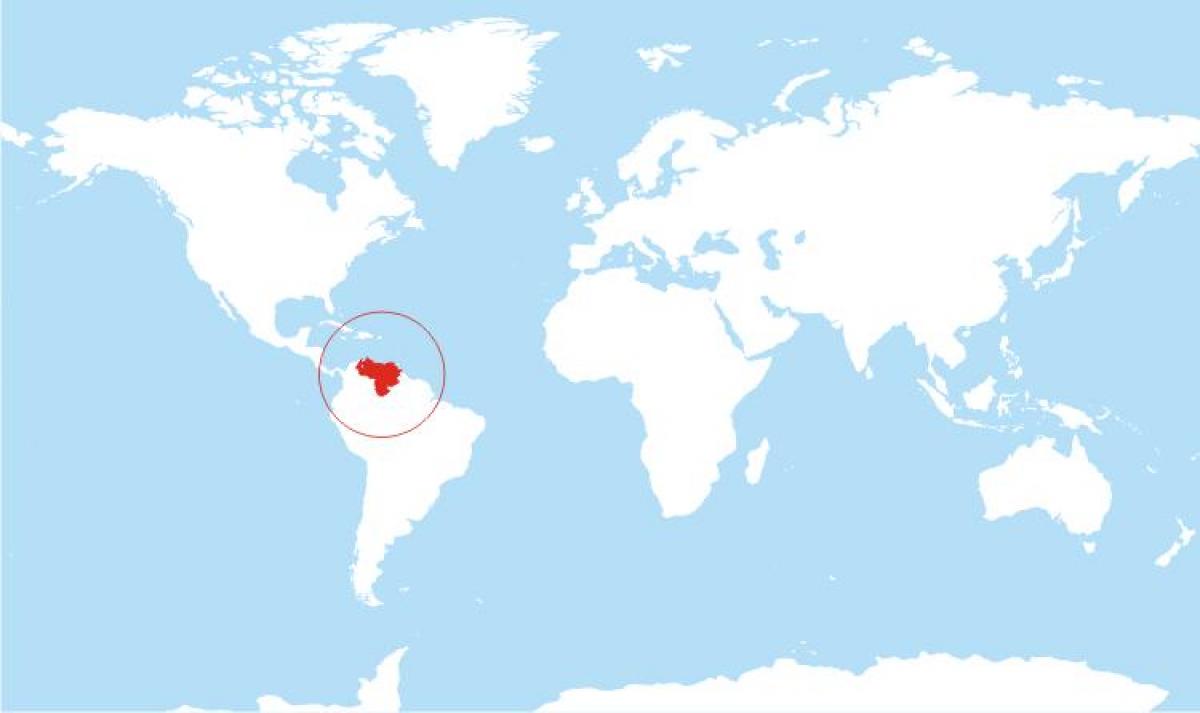 peta venezuela lokasi di dunia