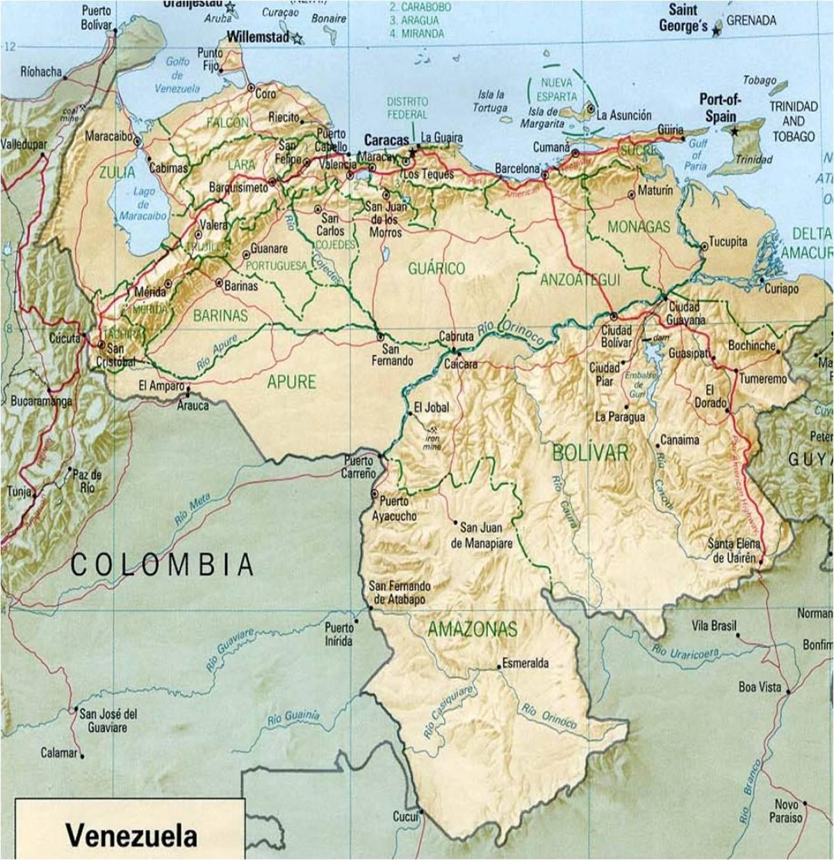 peta venezuela sungai