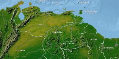 Peta venezuela geografi