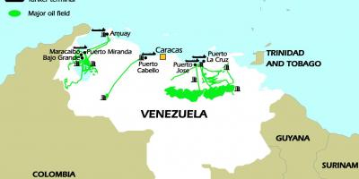 Venezuela cadangan minyak peta
